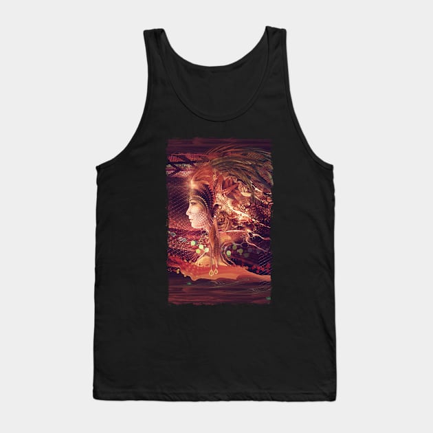 Shadow of a Thousand Lives - Visionary - Digital Painting - Manafold Art Tank Top by Manafold